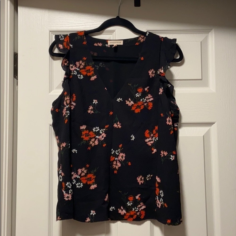 Rebecca Taylor | Marguerite Floral Sleeveless Top‎